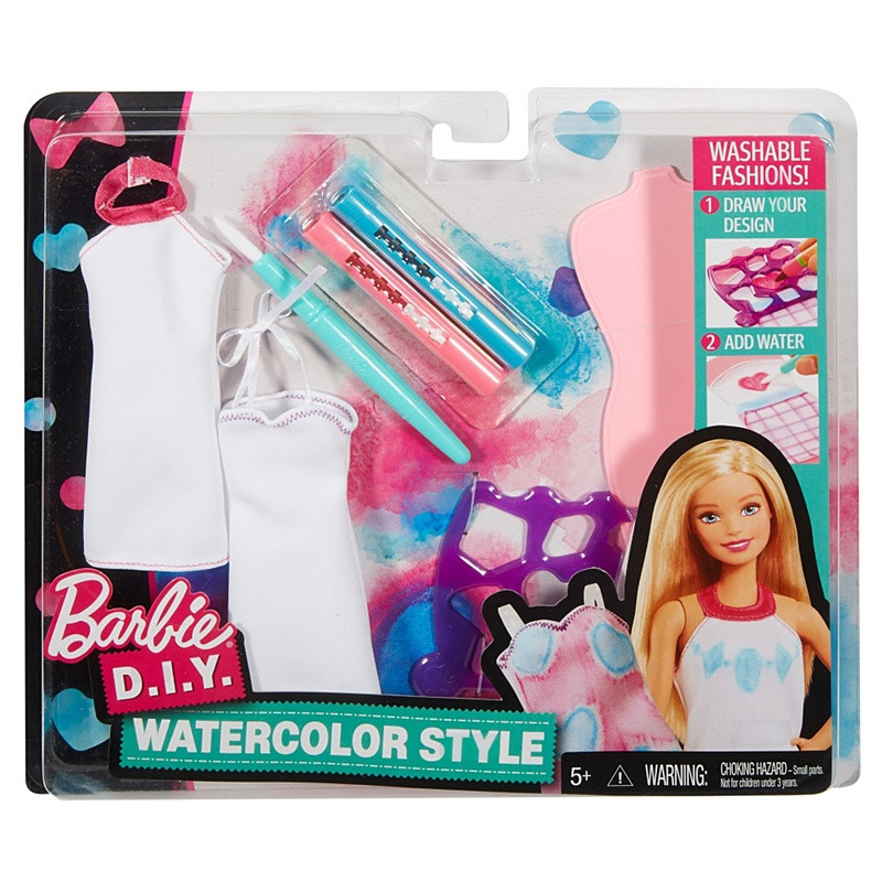 Барбі Акварельний стиль/Barbie D.I.Y. Watercolor Style Fashion Set