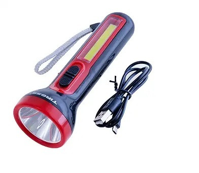 Ліхтар Tiross TS1855 Black — надійне світло для роботи, подорожей та аварійних ситуацій, фото 1