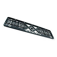 Рамка під номер книжка "volvo" рельєфна хром EurotermiX SVS-VOLVO  SPR