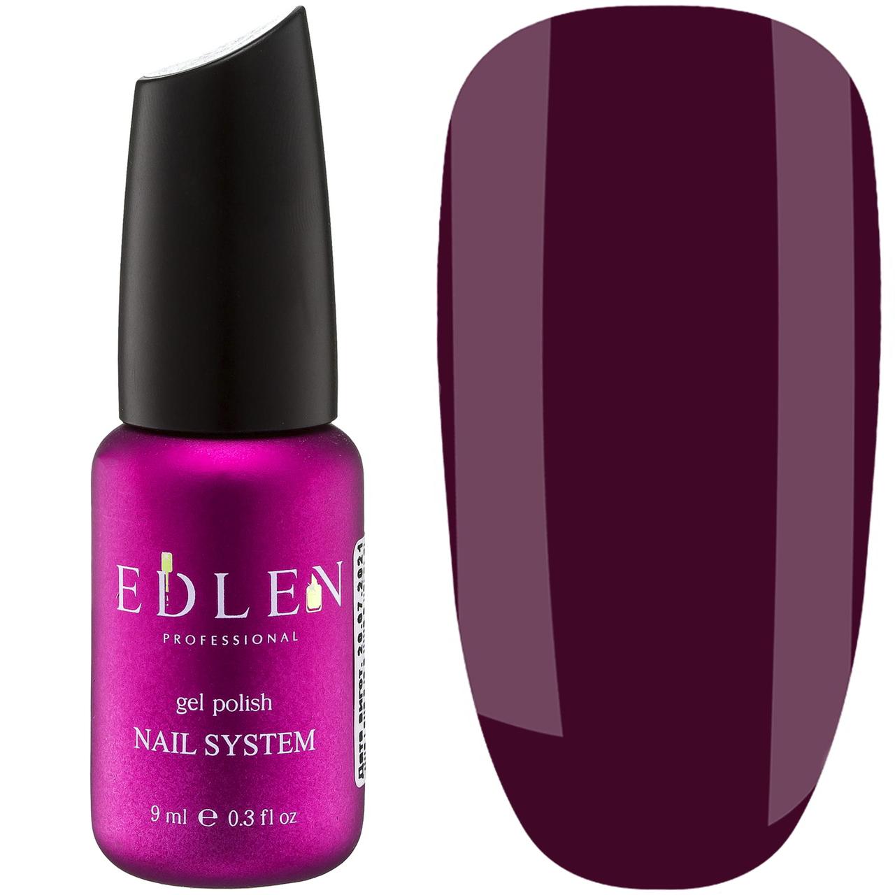 Гель-лак EDLEN Gel Polish Color №96, 9 мл чорна черешня