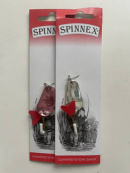 Блешня Spinnex Pike 8g smooth silver/red
