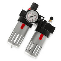 Блок підготовки повітря 1/2" фільтр, редуктор, манометр, маслозбагачувач INTERTOOL SVS-PT-1430