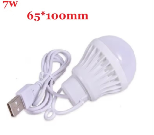 Лампа USB 7w на проводе, 5В, для повербанка Power bank, фото 1