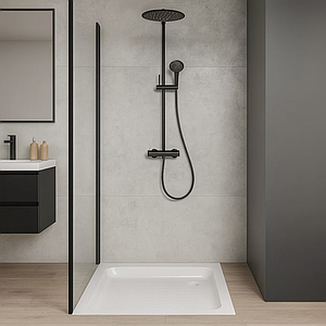 Душовий піддон Vivia Tonga 80х80х15 см дрібний квадратний акриловий