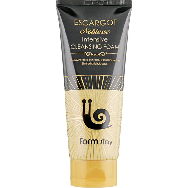 Пінка для вмивання з екстрактом равлика FarmStay Escargot Noblesse Intensive Cleansing Foam 180 мл