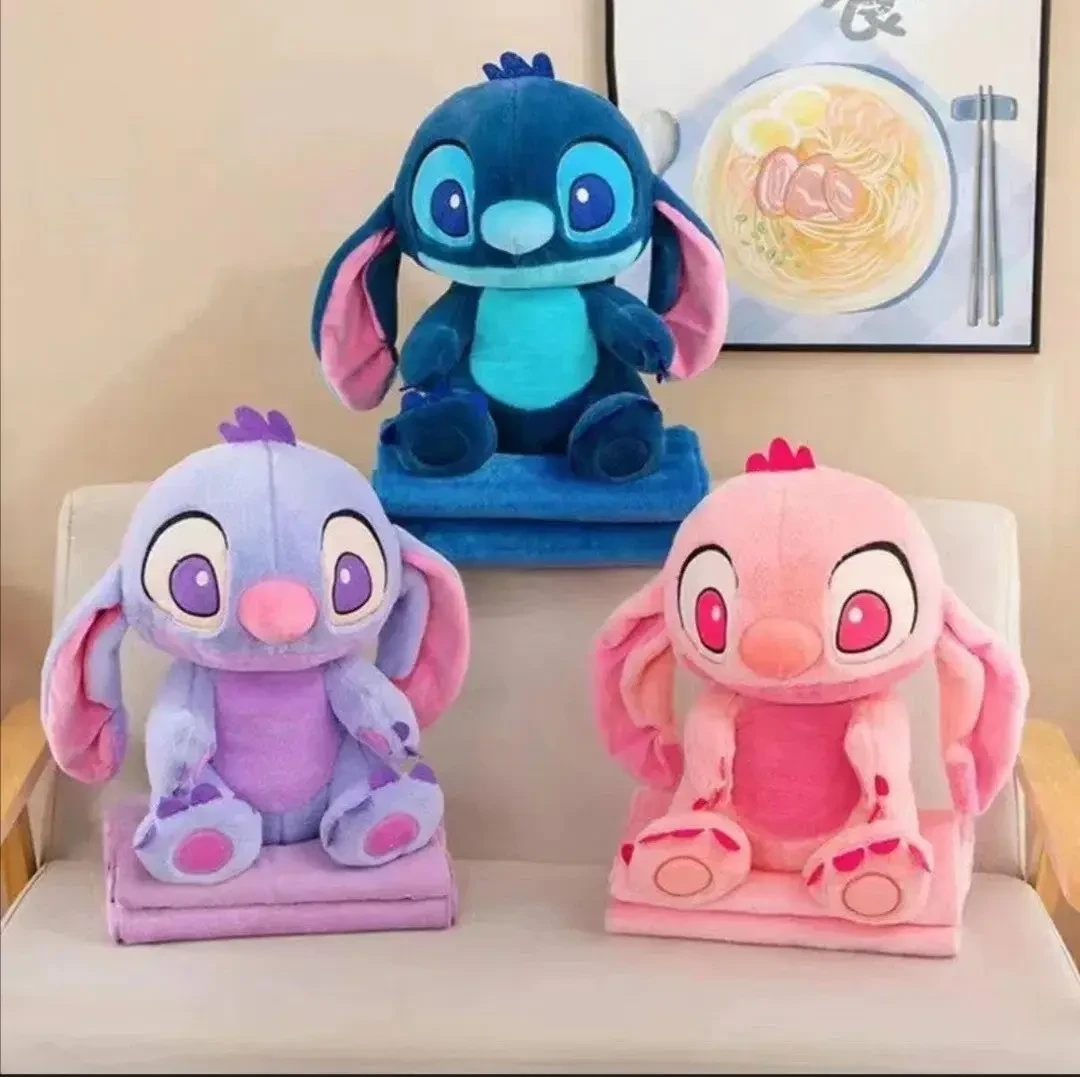 Іграшка-подушка з пледом усередині 3 в 1 Стіч, фото 1