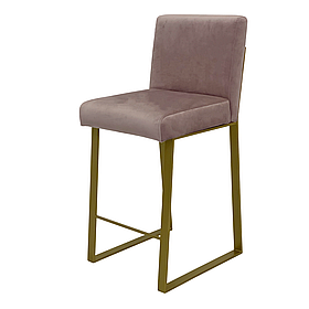 Стильний стілець для візажу Grase високий барний стілець з металевим каркасом для салонів і студій VM42