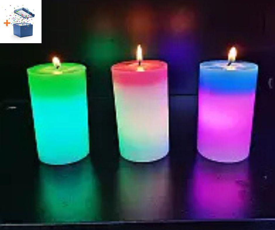 Магічна свічка з воску та підсвіткою Свічка Candled Madic хамеліон, фото 1