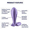 Розумна анальна пробка з вібрацією Satisfyer Intensity Plug Purple, фото 6