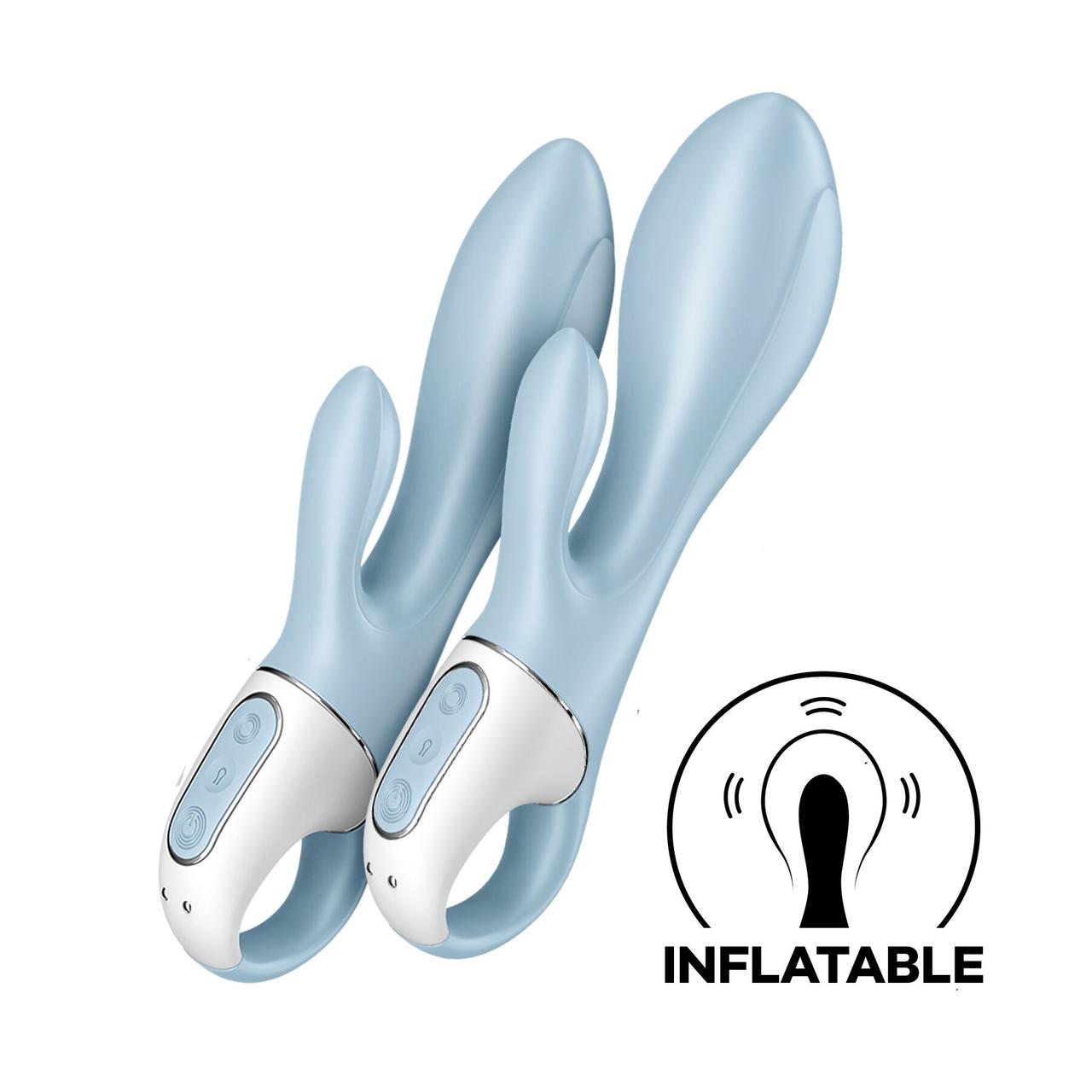 Жіночий надувний вібратор кролик Satisfyer Air Pump Bunny 1, фото 1