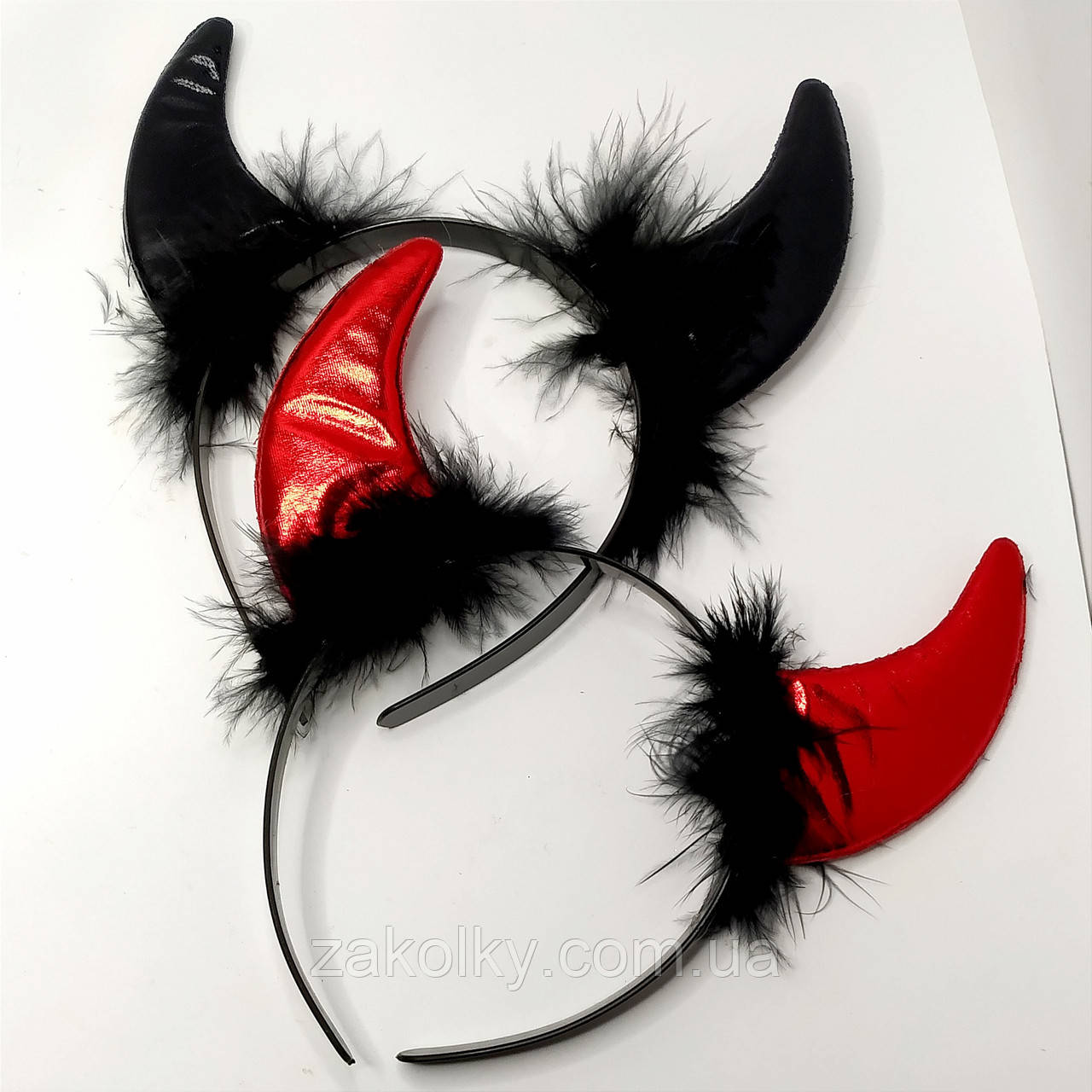 Обруч для волосся "Ріжки чортика".