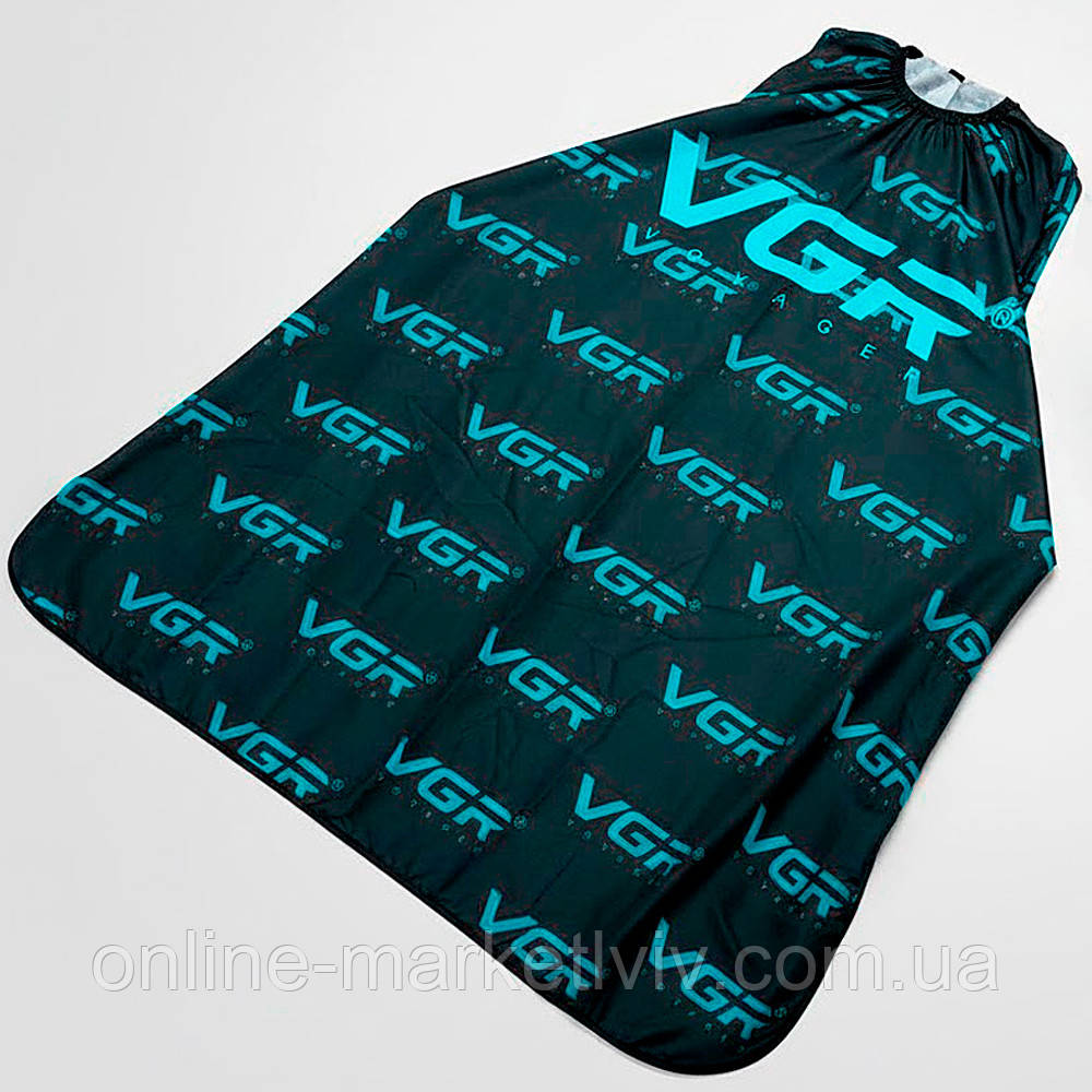 Перукарська накидка для стрижки VGR / Пеньюар перукарський / Багаторазова накидка для перукарні, фото 1