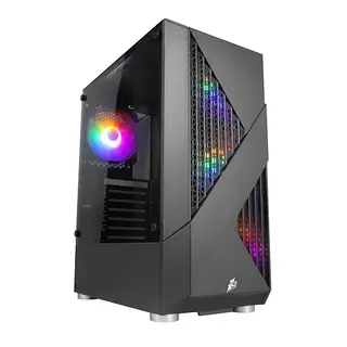 Корпус 1stPlayer F3-A-BK-4F1, Black