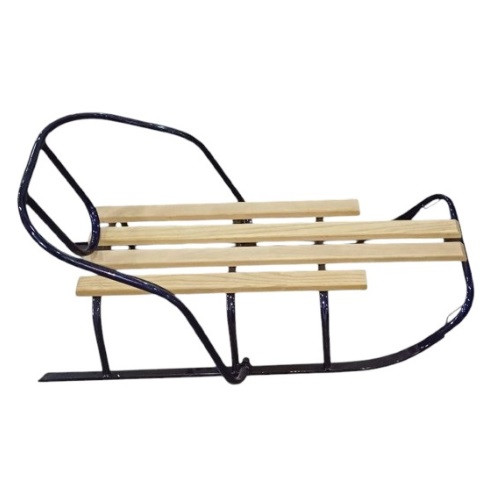 Санки дитячі «Дніпро» з відкидною спинкою колір синій, фото 1