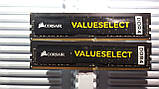 Для ПК 8Gb (2*4GB) DDR4 2133P CORSAIR valuselect 1Rx8 RAM PC4-17000 Оперативна пам'ять CMV4GX4M1A2133C15, фото 3