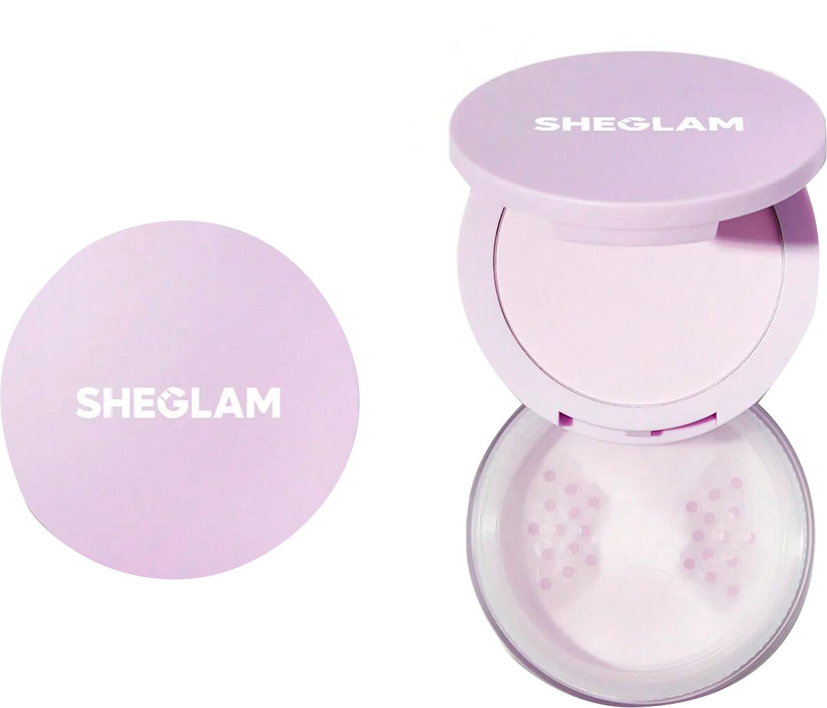 Подвійна матуюча пудра 2-в-1 SHEGLAM Insta-Ready Face & Under Eye Setting Powder Duo Taro, 14 г, фото 1