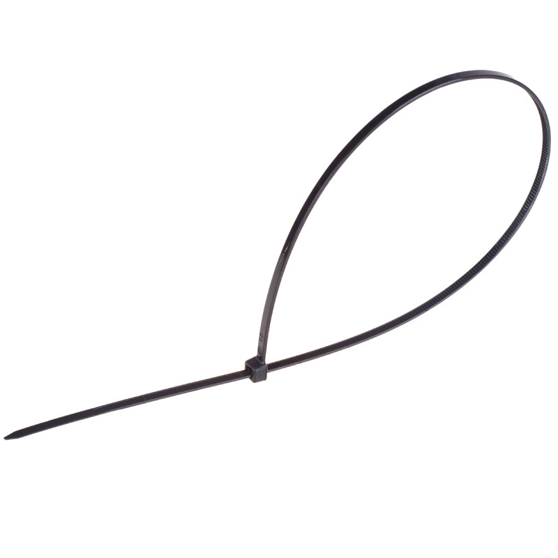 Стяжка пластикова 3х200 мм (100 шт) чорна, фото 1