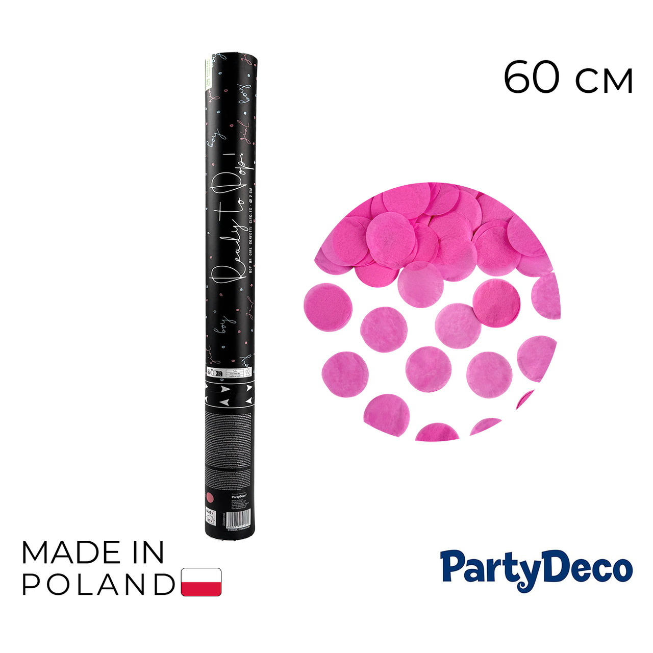 Пневмохлопавка / Хлопавка 029 PARTY DECO-ПД Boy or Girl (рожева), 60 см