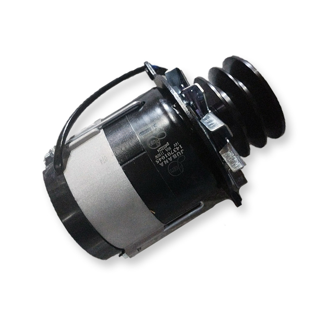 Генератор 14В, 1150Вт, 80 А (з доп. вивод, залитий ротор) (вир-во Юбана) 143701045 (9635.3701-1), фото 1