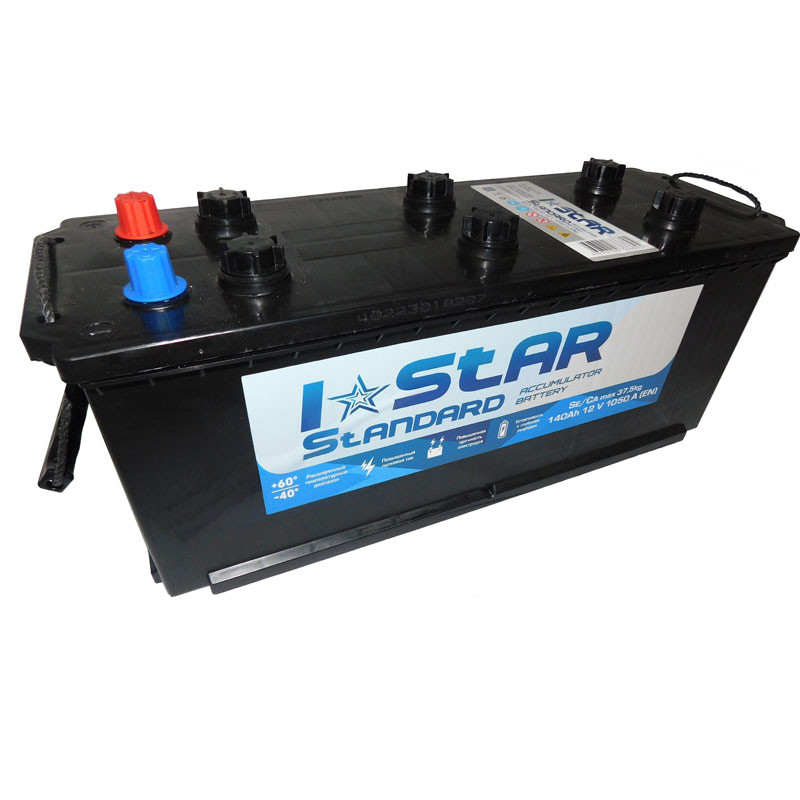 Акумулятор стартерний (I STAR Standard KAINAR) 6СТ-140 А3 140Ah EN1050 513x182x215) (+/-) 640 72 02, фото 1
