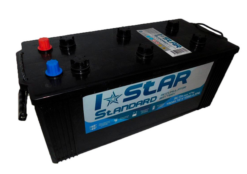 Акумулятор стартерний (I STAR Standard KAINAR) 6СТ-190 А3 190Ah EN1350 (513x223x223)(+/-) 690 72 02, фото 1