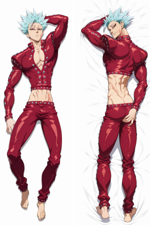 Дакімакура 150х50см Бан Ban Сім смертних гріхів The Seven Deadly Sins Подушка з наволочкою двостороння, фото 1