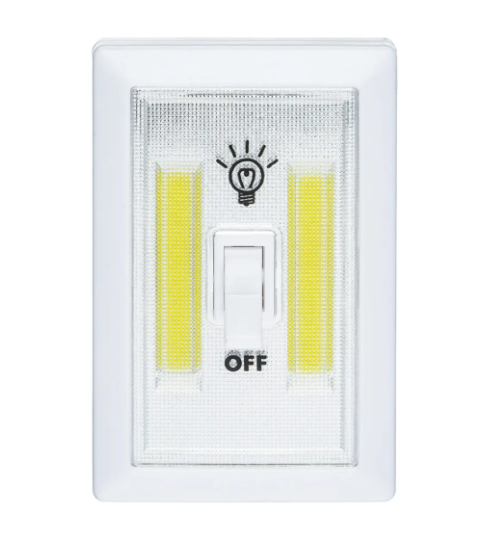 Світлодіодний PL 601 COB-світильник у вигляді вимикача на батарейках