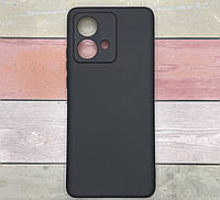 Чохол для Motorola Edge 40 Neo протиударний, мікрофібра Soft Touch, Silicone Case Full чорний
