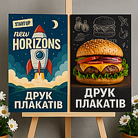 Плакати формату А2 – яскраві, помітні, на якісному папері.