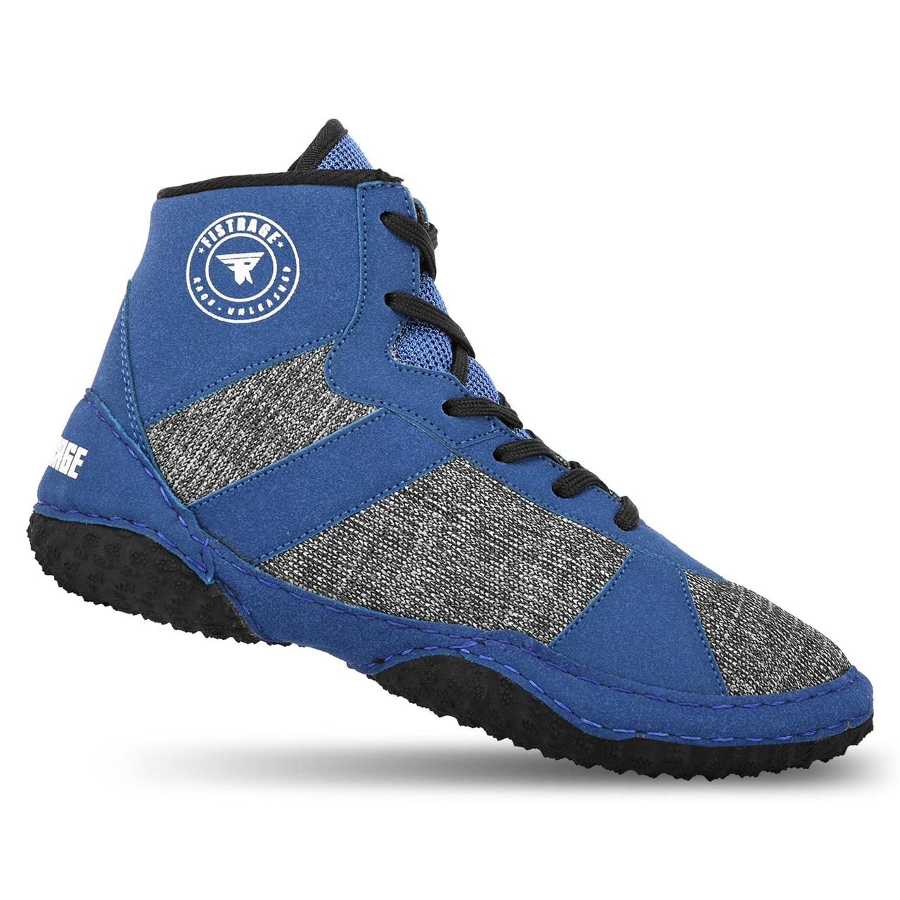 Борцовки замшеві Fistrage X-Series 5264 розмір 44 Blue-Grey, фото 1