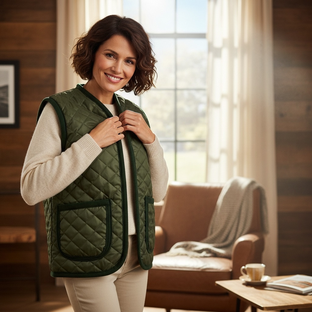 Безрукавка на овчині з вирізом 5XL, фото 1