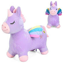 Стрибуни-тварини MS 4696 єдиноріг, 1350-1400г, 2 кольри, у пакеті, 29-23-10см