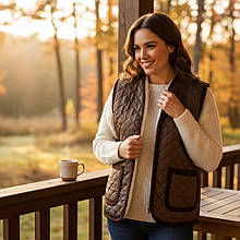 005 Безрукавка на овчині з вирізом