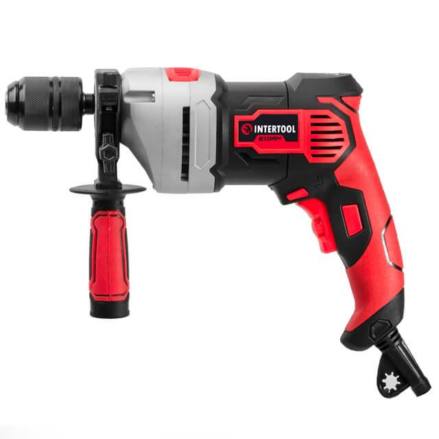 Дриль ударний INTERTOOL WT-0119, 0,9 кВт, 2800 об/хв, 1,5-13 мм, швидкозатискний патрон - Універсальний Електродриль, фото 1
