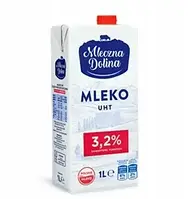 Молоко Mleczna Dolina 3,2%, Mleko UHT, 1 л Польша