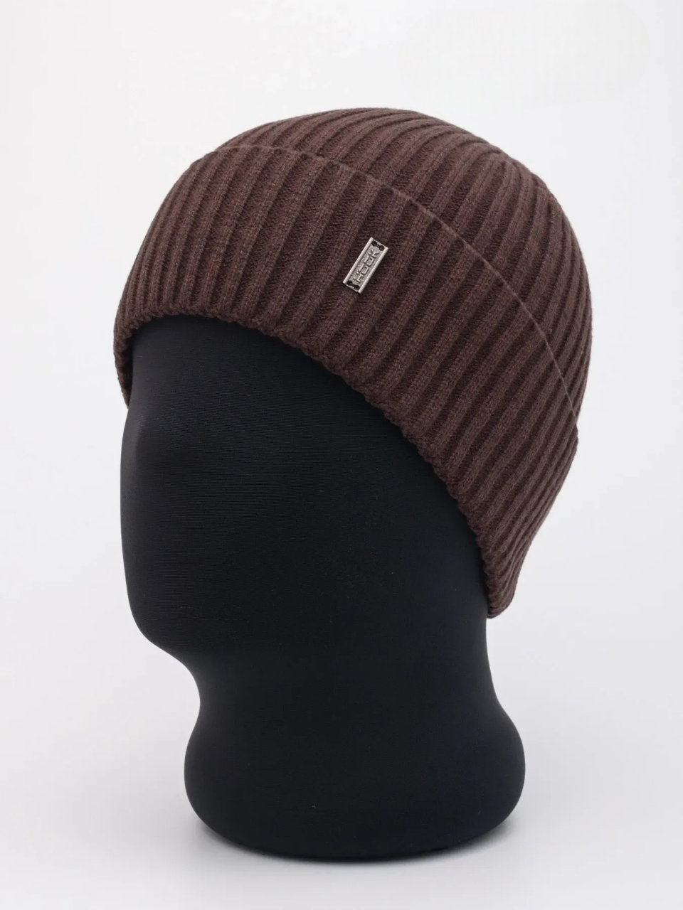 Чоловіча шапка  у шоколадному кольорі, фото 1