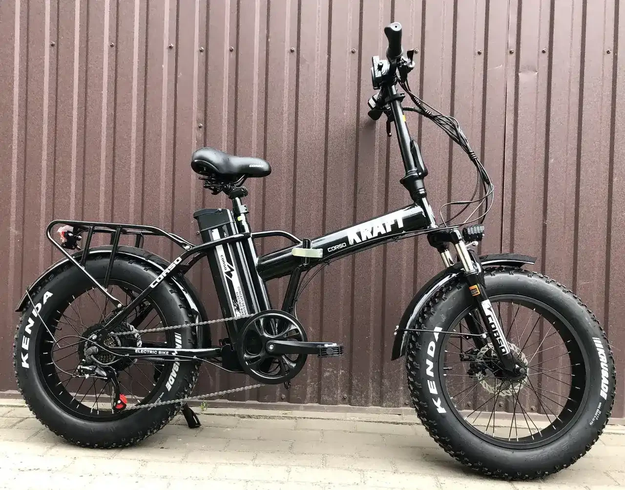 Електровелосипед 20" Corso Kraft KR-42117 500W 48V 15Ah чорний, фото 1