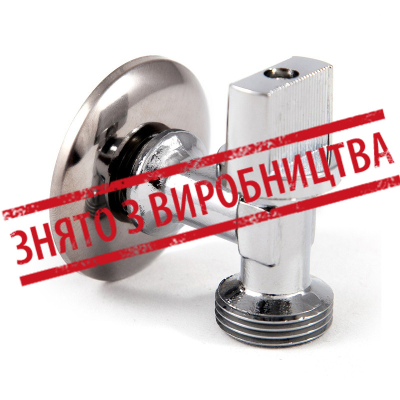 Кран кутовий (приладовий) 1\2н-3\4н хром AN-1106ANGO, фото 1