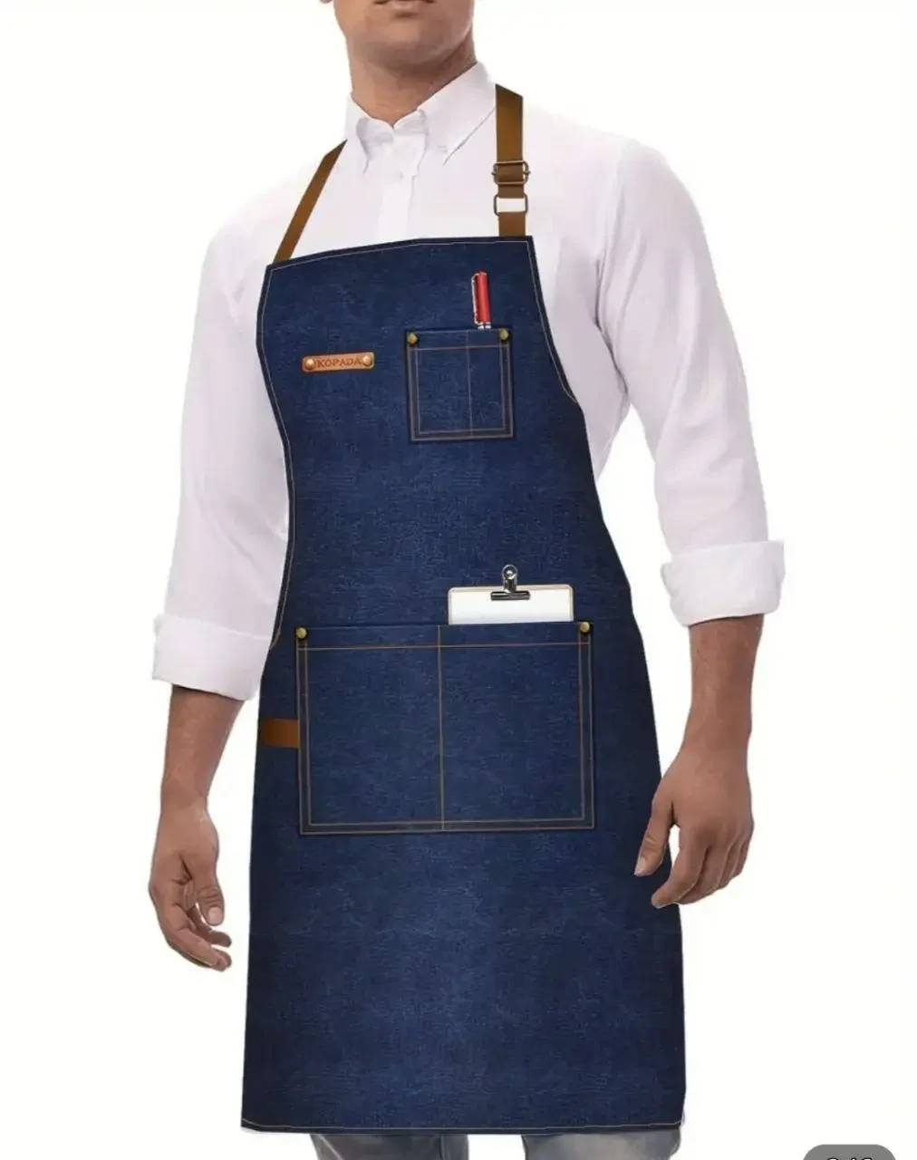 Фартух джинс офіціанта продавця   парикмахера майстера Фартук, фото 1