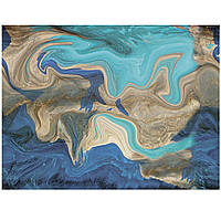 Самоклеюча вінілова плитка набір (6 рулонів) 3600х2800х2мм Блакитний SW-00001449