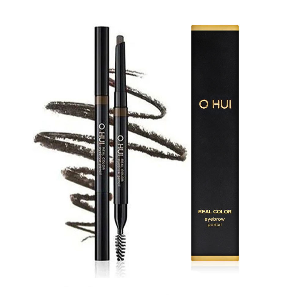 Природний колір і досконалий контур брів з олівцем O HUI Real Color Eyebrow Pencil 01 Natural Brown, фото 1