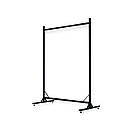 Стійка для одягу розбірна 1000х1700х500мм з одною поперечиною чорна не регульована, фото 2