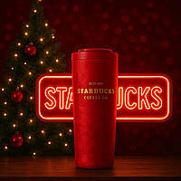 Термо стакан Starbucks Thermo Cup лимитированная коллекция 473 мл, красный | Стакан Старбакс
