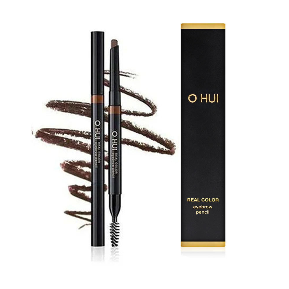 Природний колір і досконалий контур брів з олівцем O HUI Real Color Eyebrow Pencil 02 Walnut Brown, фото 1