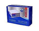 Адаптер - Зарядна станція з індикацією параметрів заряджання Wlx-896 (6 USB) Fast Charger, фото 5