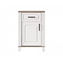 Комод тумба у вітальню з ЛДСП KOM1D1S Канді Gerbor Білий альпійський/Дуб стирлінг /Білий