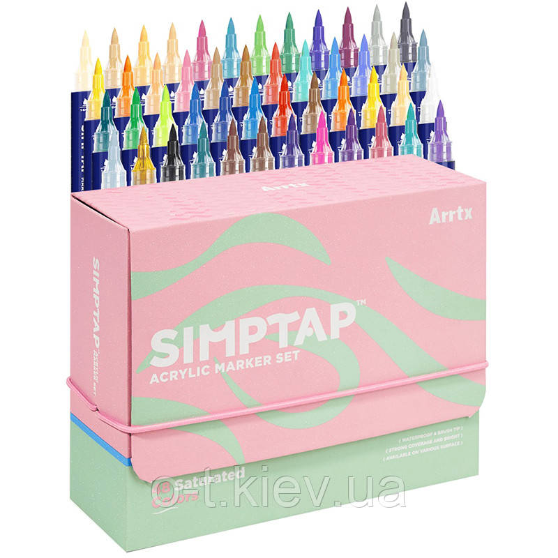 Акрилові маркери Arrtx AACM-0748D 48 кольорів, фото 1