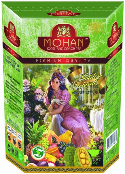 Чай зелений Mohan Золоті Тропічні Фрукти 100 г, фото 1