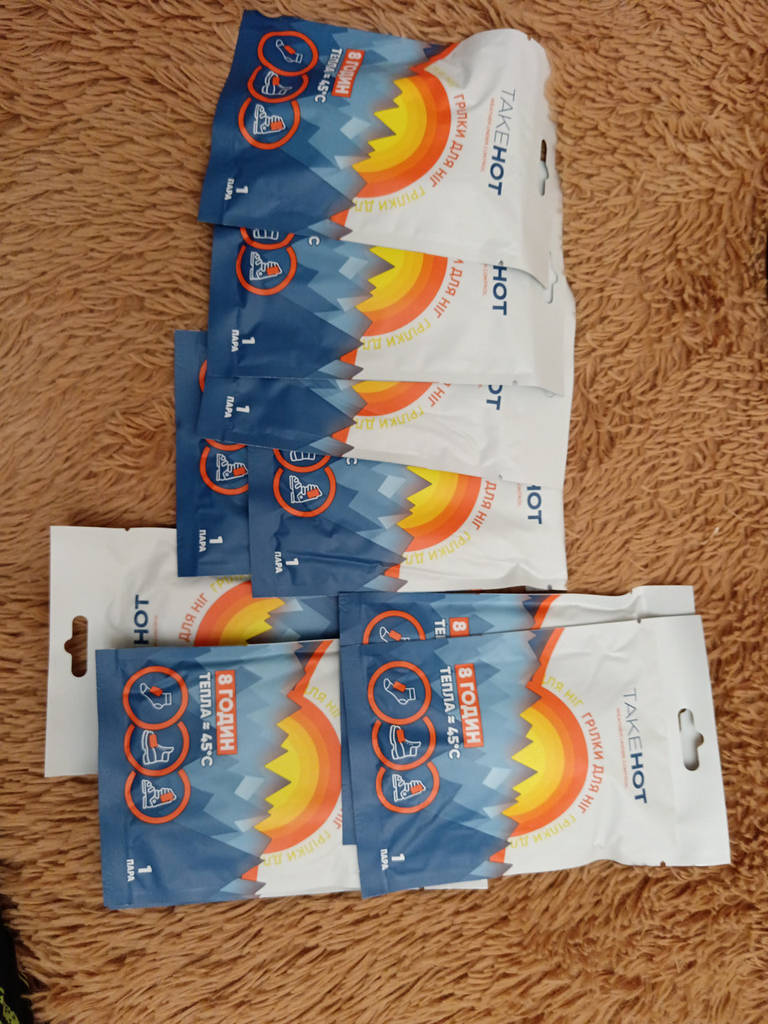 Хімічна грілка для ніг одноразова Take Hot для військових 10 пар - фото покупців 1