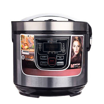 Мультиварка 6 л, 900 Вт, 11 програм, Hoffmans HM-715 / Мультиварка-скороварка електрична / Пароварка / Мультипіч